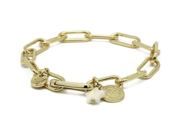 BOHO BETTY Ukelele charm bracelet GOLD