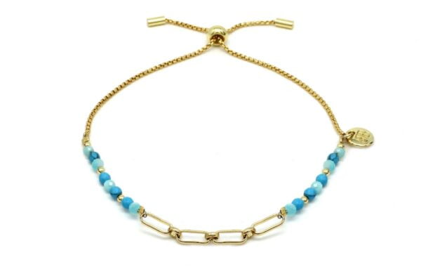 BOHO BETTY Britas Bay link bracelet BLUE
