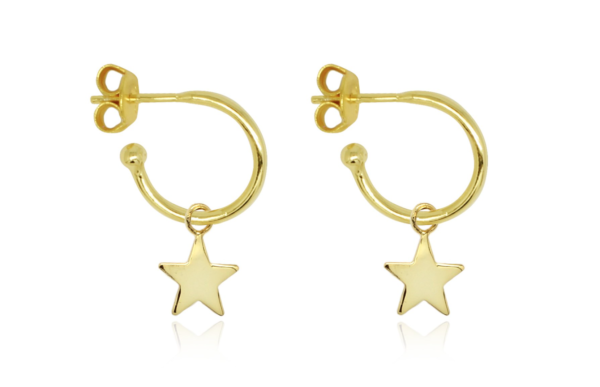 BOHO BETTY Dushku star charm earrings GOLD