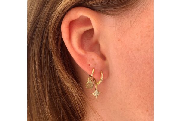 BOHO BETTY Cohan star earrings GOLD