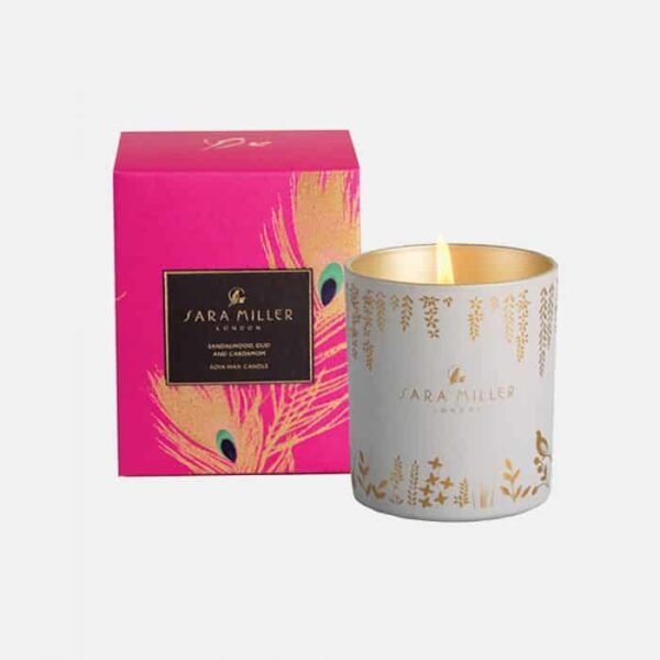 SARA MILLER Soy wax candle PINK PEACOCK