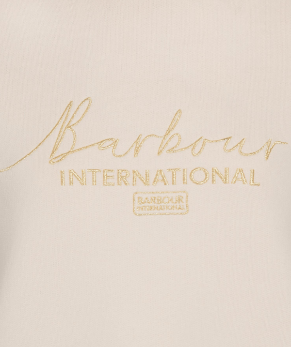 BARBOUR INTERNATIONAL Throttle overlayer sweater CHAMPAGNE