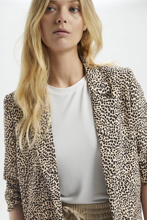 SOAKED IN LUXURY Shirley printed blazer LEOPARD