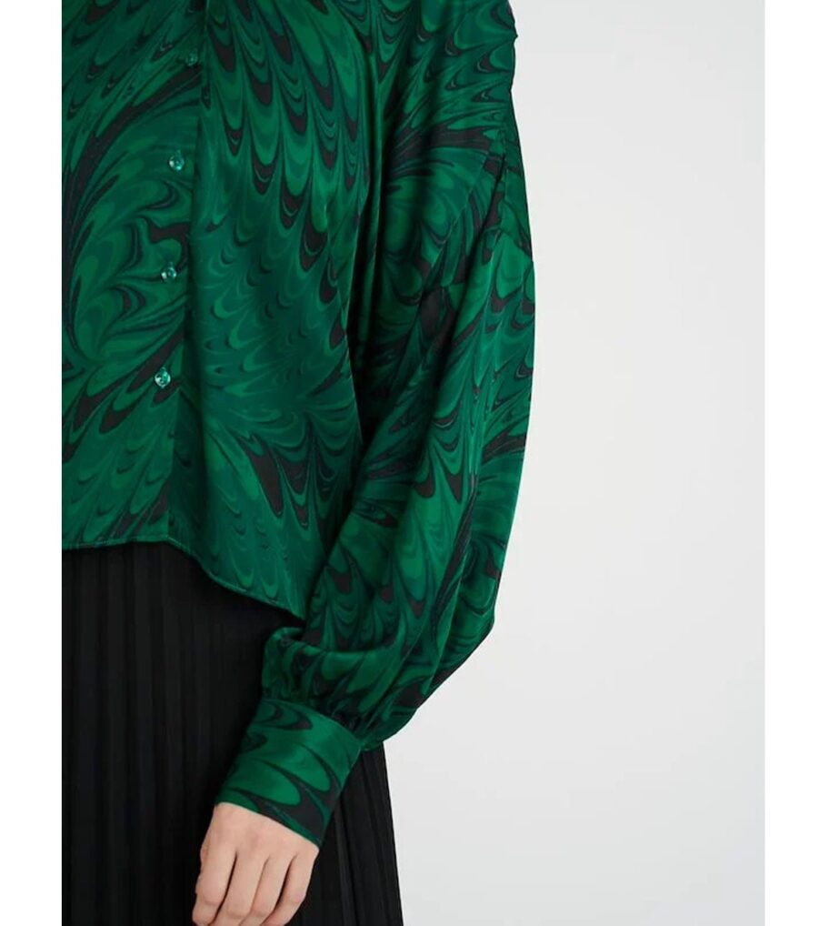 INWEAR Kantal blouse GREEN PEACOCK