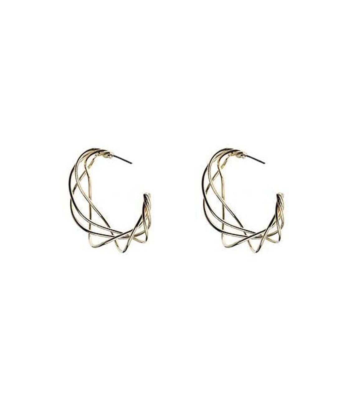 Wave Hoops Earrings S00 - Women - Accessories