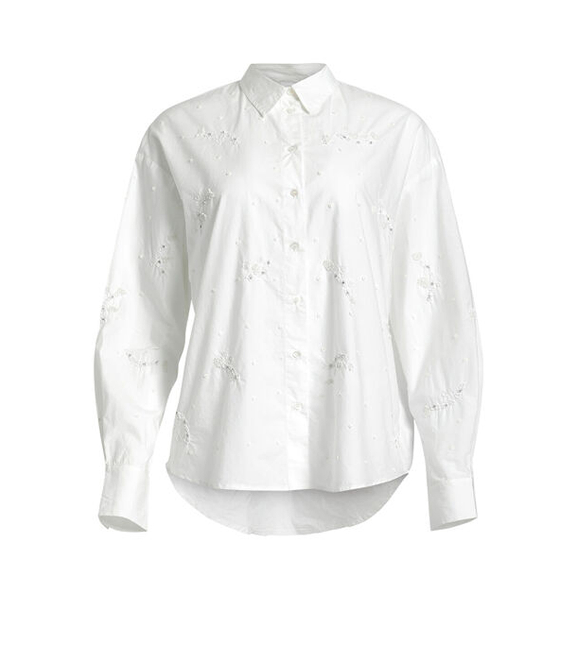 ESSENTIEL ANTWERP Emsel embellished shirt WHITE