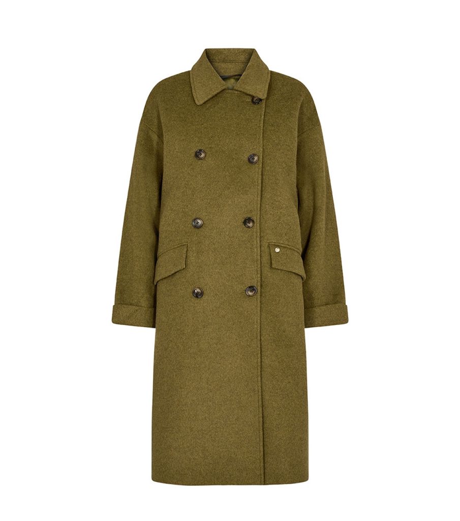 MOS MOSH Venice wool coat GREEN