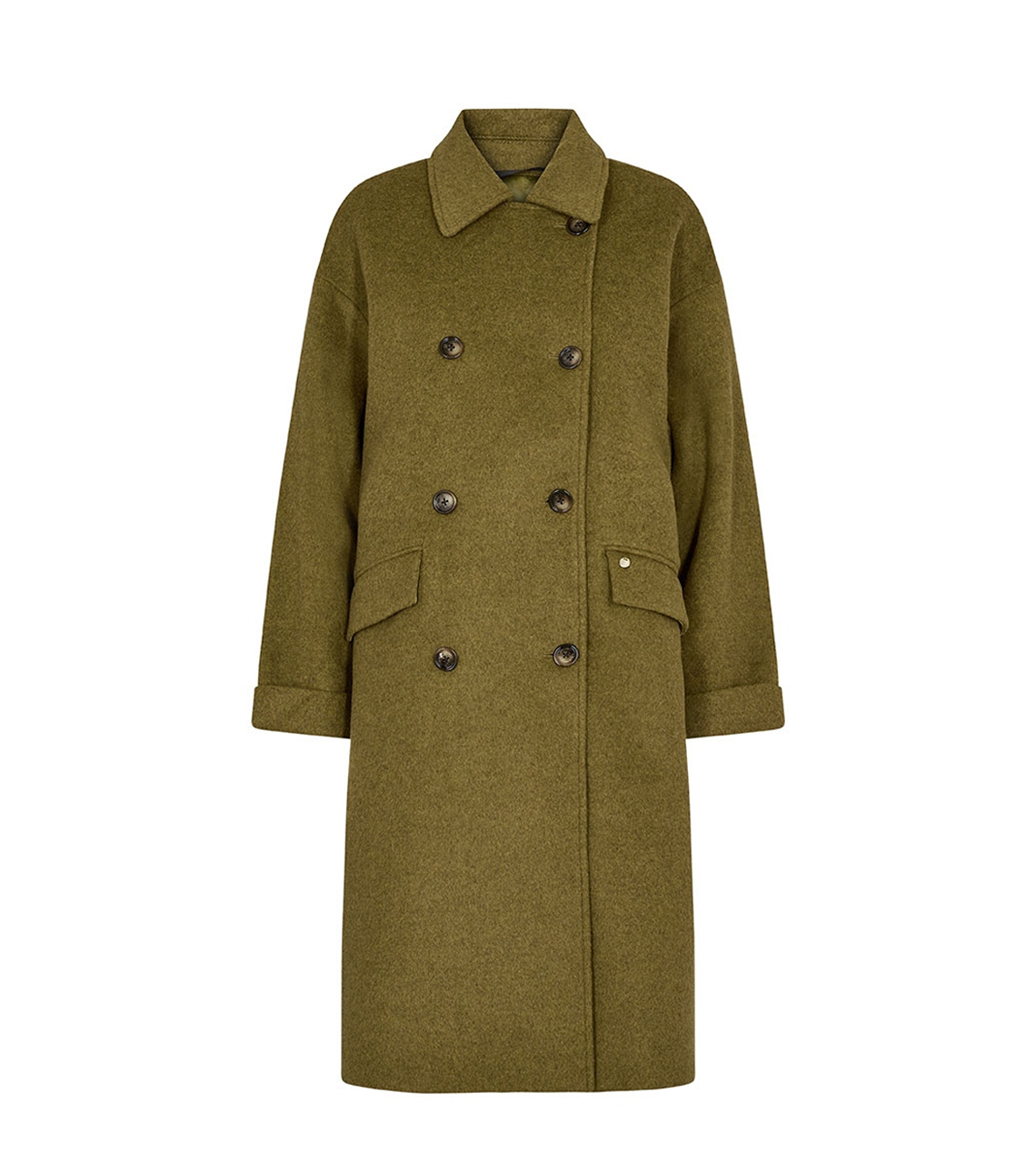 MOS MOSH Venice wool coat GREEN - Women's Society Boutique