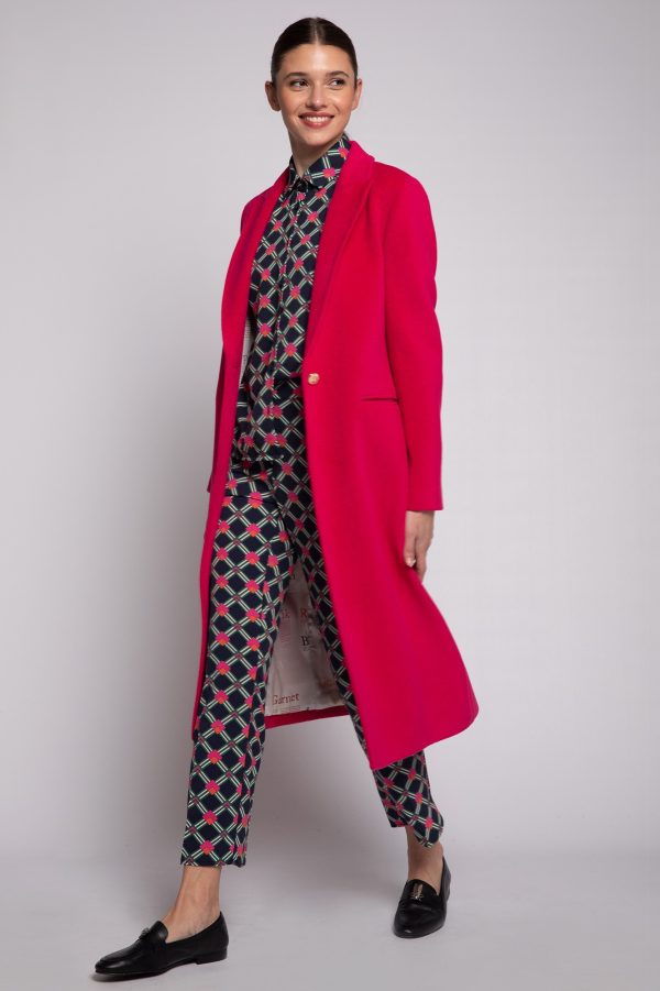 VILAGALLO Katherin wool coat PINK Eclectic Fun