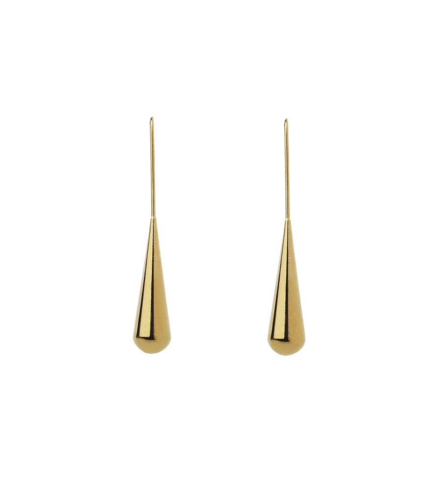 WOMENS SOCIETY Cone drop earrings Golden 1