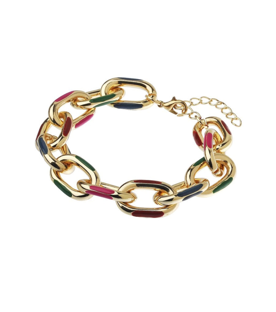 WOMENS SOCIETY Gold link bracelet MULTI