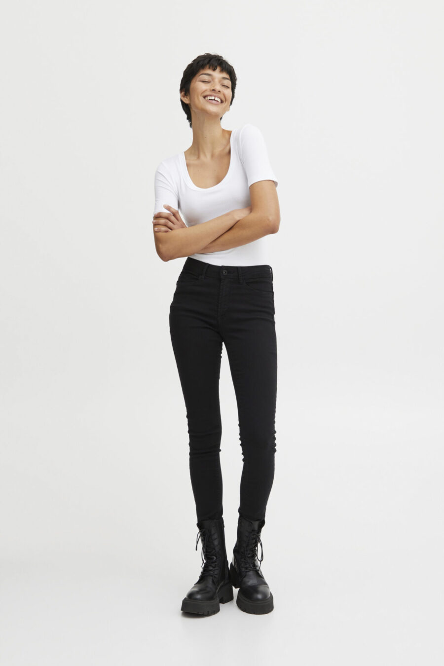 ICHI Erin izaro pants BLACK jeans skinny fit stretch designer premium