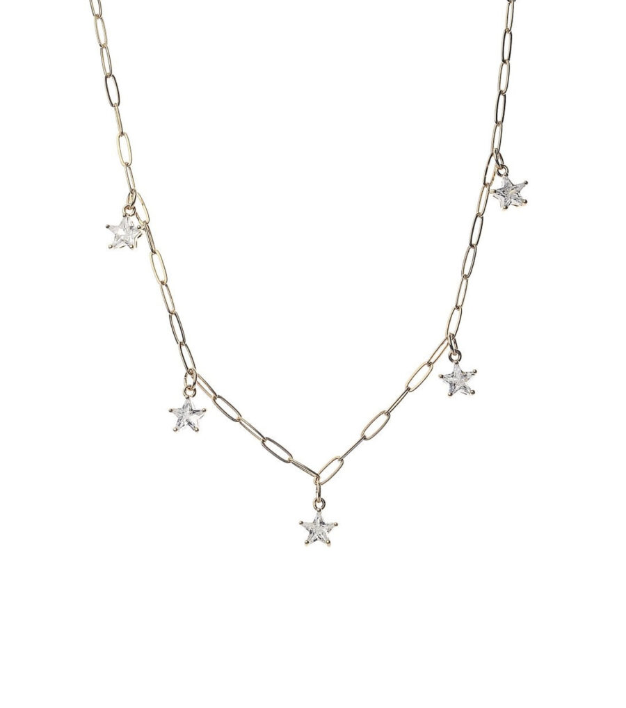 WOMENS SOCIETY Star drop montreal necklace GOLD