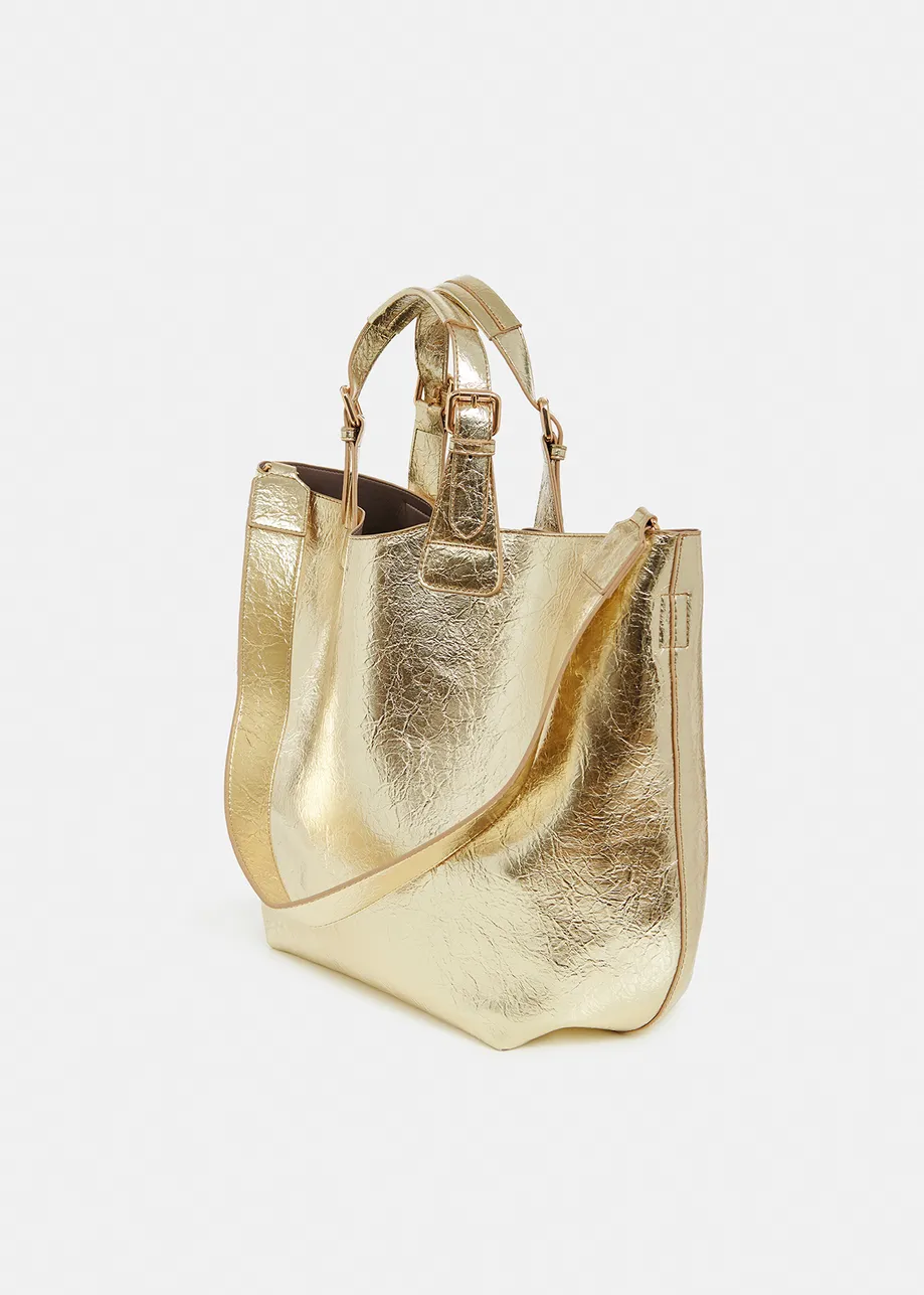 Gold tote bag discount uk