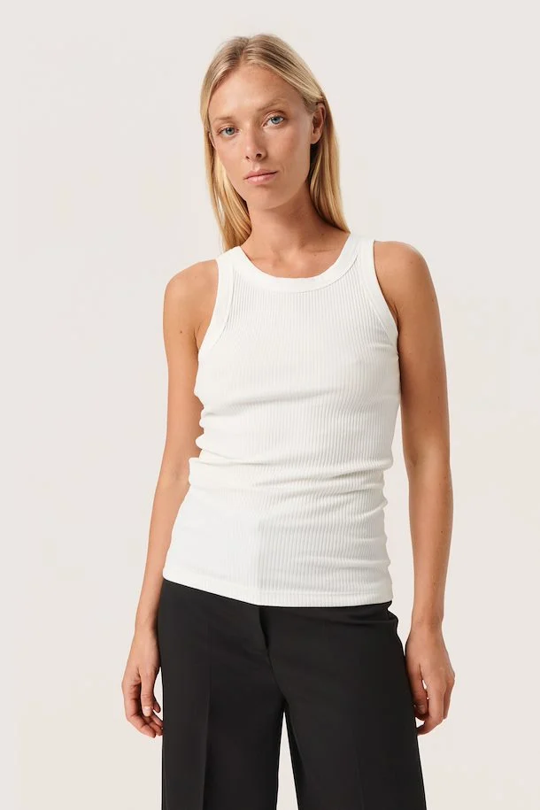 SOAKED IN LUXURY Brigitte highneck pullover SAND - Women's Society